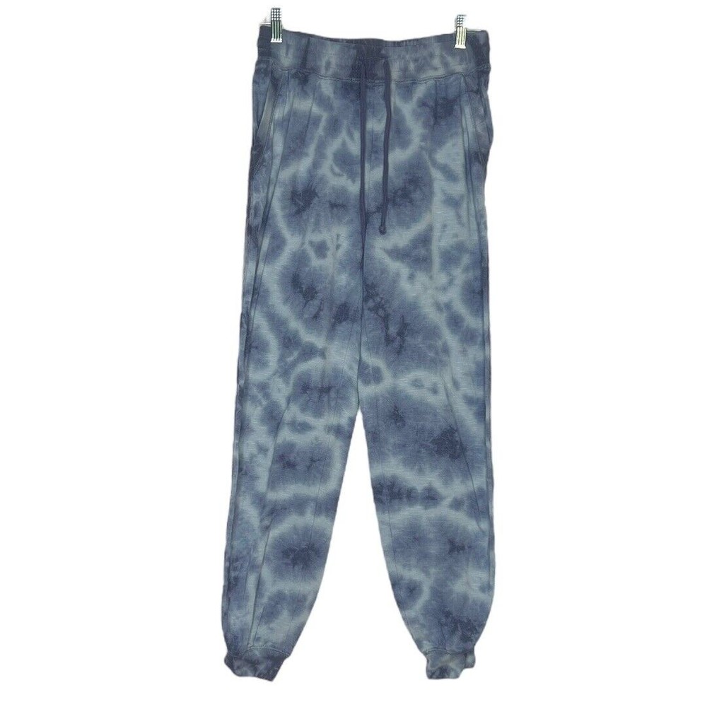 Knox Rose Women’s Jogger Pants‎ Blue Tie Dye Embroidered Drawstring Size M